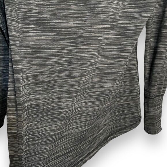 Wander By Hottotties Thumb Hole Athletic Top Women's Medium Gray Space Dye Shirt - Picture 3 of 6